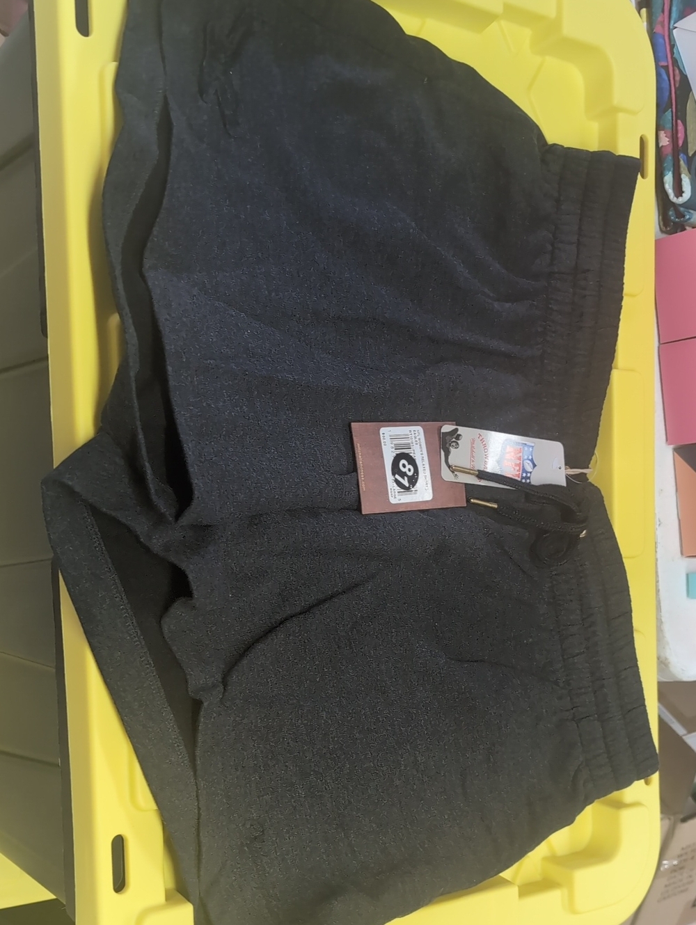 NFL Women's Black Athletic Shorts with Drawstring